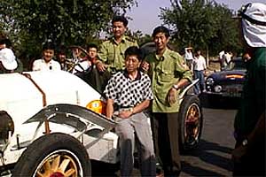 Chinese police pose in 